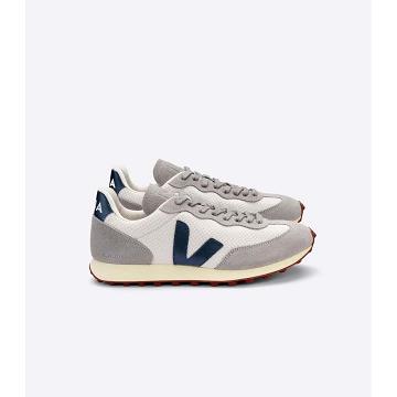 Men's Veja RIO BRANCO HEXAMESH Running Shoes Grey/Blue | SG 167WNB